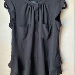 Black Mossimo Drop Waist Blouse Top Medium Photo 0