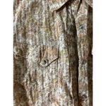 Ariat  Tan Paisley Stripe Pearl Snap Long Sleeve Western Cowgirl Shirt SMALL Photo 4