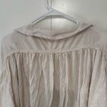 We The Free Free People Darren Cream Oversized Jersey Blouse Photo 8