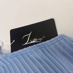 Luosanyo Womens Swimsuit M‎ Light Blue High Waisted Ribbed 2 Piece NWT Size L Photo 3