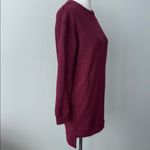 Glamorous Burgundy Long Sleeve Crew Neck Tunic Sweatshirt Dress Women's XS NWT Photo 3