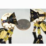 Source Unknown Putting On The Ritz Vintage Champagne Bottles/Glasses 4.5" Post Diva Earrings Photo 3