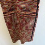 Sandro  Paris Roselia Knit Bodycon Black Red Space Dye Tank Dress Size 2 Photo 6