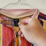 Redfox long sleeve sheer cropped top shirt size juniors large Yellow Photo 2