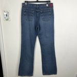 Tommy Hilfiger Vintage Y2K  Euro Flare Blue Jeans Denim Big Logo Patch Size 27 Photo 3