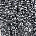 Banana Republic Black & White Button Front Drawstring Tie Waist Maxi Dress (E16) Photo 4