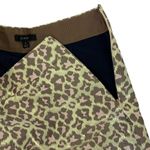 J Crew Shorts 4 Leopard Print Brown Gold Side Zip Dressy Trendy Photo 2