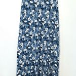 Duluth Trading Co. To 'n' Flow Floral Stretchy Knit Maxi Dress Blue Sz L Size L Photo 0