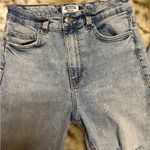 ZARA Light Blue High Rise Distressed Jeans Photo 3
