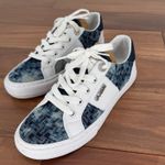 Guess Denim Sneakers Women's 6.5M Casual Lace Up Low Top Rhinestone Accents Photo 1