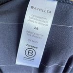 Athleta  Brooklyn Textured Ankle Pants  Navy Windowpane | Size 26 Photo 4