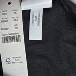 J.Crew  Ribbed high-rise‎ cheeky bikini bottom Black XS NWT Photo 5