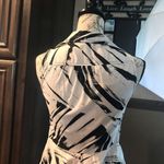 Iz Byer Vintage 90s  Women's Dress Medium Black and White Photo 3