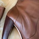 Michael Kors  Tan Heeled Boots with Chunky Heel and Smooth Leather Photo 12