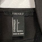 Forever 21 Women's Peplum Top With Plunging Neckline Color Black Sz S Photo 2