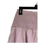 J.Crew ‎ Skirt Women Extra Small Purple Lavender Smocked Waist Linen A Line Mini Photo 3