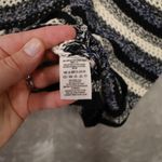 Free People Black Pearl Searching Linen Cotton Stripe Sweater Women's Photo 5