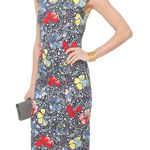 LK Bennett  Phi floral print cap sleeves sheath dress size 4 spring‎ Photo 0