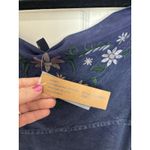 NWT Denim Chambray Floral Embroidered Dress Size Large Western Rodeo Boho Blue Photo 6