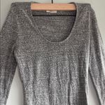 Madewell  Heather Gray Long Sleeve Bodysuit Photo 4