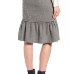 Halogen Ruffle-Hem Speckled Pencil Skirt Photo 1