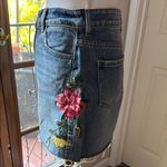 PacSun  Red and Blue Embellished Pencil Mini Skirt Photo 1