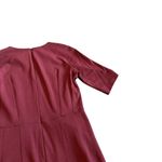 LK Bennett  Liya Dress Cabernet Red Sheath Fitted 3/4 Sleeves Size 4 Women's Photo 10