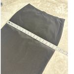 Jean Paul Gaultier Femme Pencil Skirt Women's 6 Black Wool Silk Knee Length Slit Photo 7