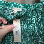 Copper Key  Textured Puff Sleeve Smocked Floral Mini Dress Photo 3