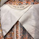 Rag and Bone Tweed jacket orange, salmon pink and brown weave. Unlined. Size 0 Photo 5