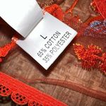 one piece orange sheer mesh Nighty! New Size L Photo 8