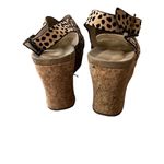 Pierre Dumas  cheetah print Kork wedges Photo 2