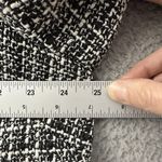 Long Tall Sally Tweed Fringe Coat Jacket Cotton Wool Blend Preppy Office Size 18 Black Photo 6