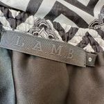 L.A.M.B. Vintage 100% Silk Y2K Gwen Stefani Chevron Tiered Maxi Dress Size 0 XXS Photo 6