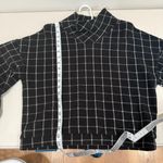 Madewell  Textured Turtleneck Top in Windowpane Size Medium EUC Photo 8