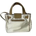 MY FLAT IN LONDON Handbag Ashby Satchel Beige Leather Fabric Dust Bag NEW NWT Tan Photo 1