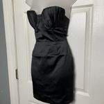 Naked Wardrobe  The Statement Ruched Black Strapless Bodycon Mini Dress Formal S Photo 7