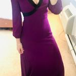 Badgley Mischka purple beaded trim maxi dress Photo 1