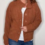 NWT Hello Nite Los Angeles Plush Button Terracotta Jacket Cardigan Size S Brown Photo 2