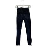 AGOLDE Sophie High Rise Skinny Crop Black Jeans Temple Distressed Hems Size 24 Photo 2