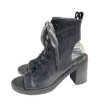 Free People  City Of Lights EU 39 US 9 Booties Lace Up Ankle Boots NEW Dark Blue Photo 2