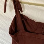 Free People : Terracotta Corduroy style Tie Straps Dress- Soft Photo 11