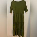 Matilda Jane  Women's‎ Day Army Green Tiered Maxi Dress Size M Photo 1