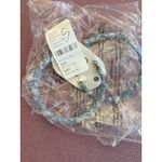 8 Other Reasons Hoop Earrings in Silver Denim One Size Womens Jean Jewelry Photo 5