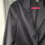H&M Divided Women’s XS Black Double-Breasted Long Sleeved Oversized Blazer Photo 3