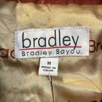 VTG Bradley Suede Leather Trench Penny Lane Boho Jacket Medium Red Photo 3