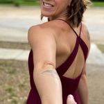 Hayley Paige Occasions NEW burgundy tulle bridesmaid dress - 5758 Photo 6