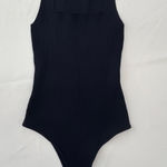Black Ribbed Bodysuit Photo 0