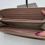 Furla  Saffiano Leather Made in Italy Zip Around‎ Wallet in Blush Photo 12