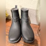 Lucky Brand Black Rubber  Rindah Pull On Ankle Boots 7 rain boots perfect Photo 6